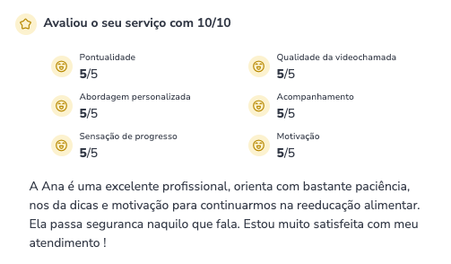 Depoimento: A Ana é uma excelente profissional...