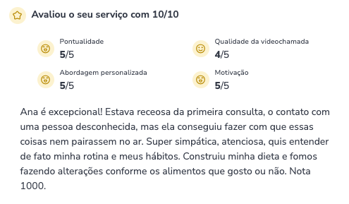 Depoimento: Ana é excepcional! Estava receosa da primeira consulta...