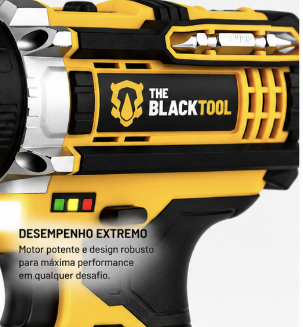 Furadeira THE BLACKTOOL - Desempenho Extremo
