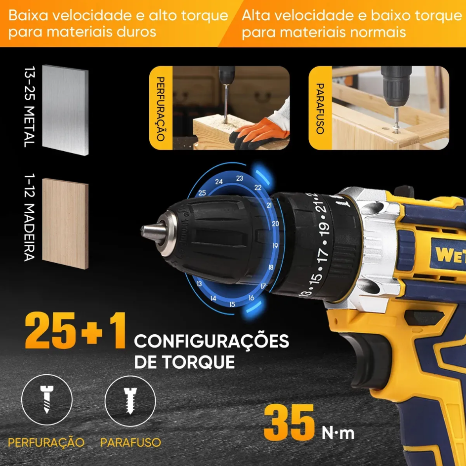Configuracoes de Torque