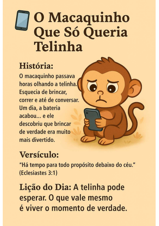 O Macaquinho Que So Queria Telinha