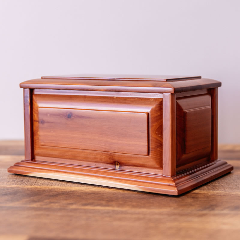 Cedar — High-quality cedar, raised panel
