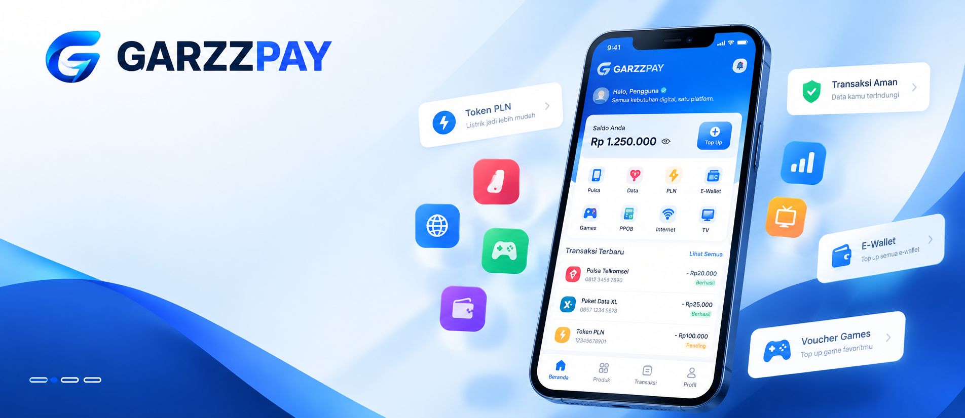 GARZZPAY digital services banner