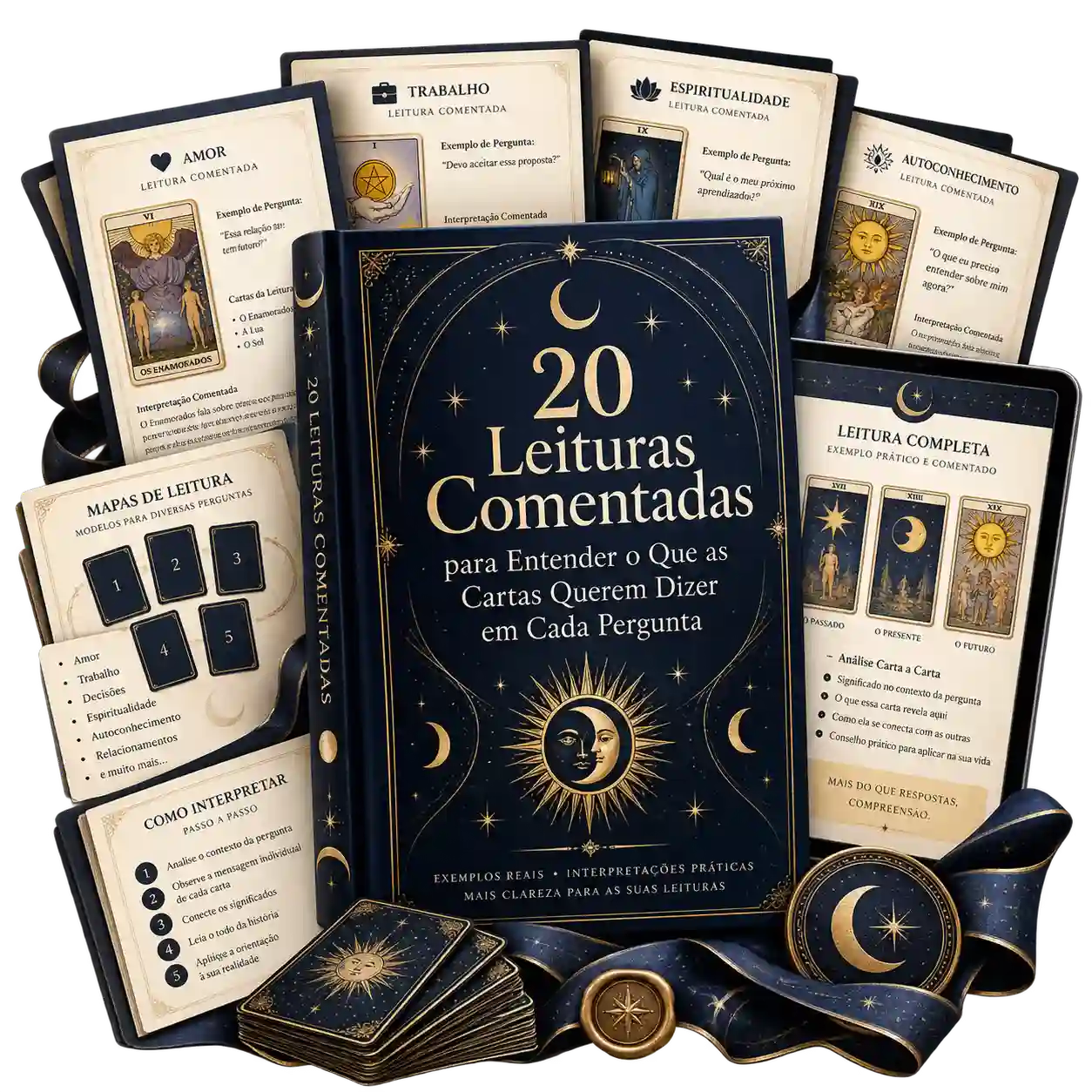 Imagem do bônus 3: 20 Leituras Comentadas para Entender o Que as Cartas Querem Dizer em Cada Pergunta