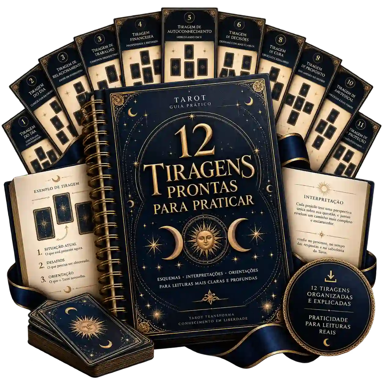 Imagem do bônus 4: 12 Tiragens Prontas para Praticar