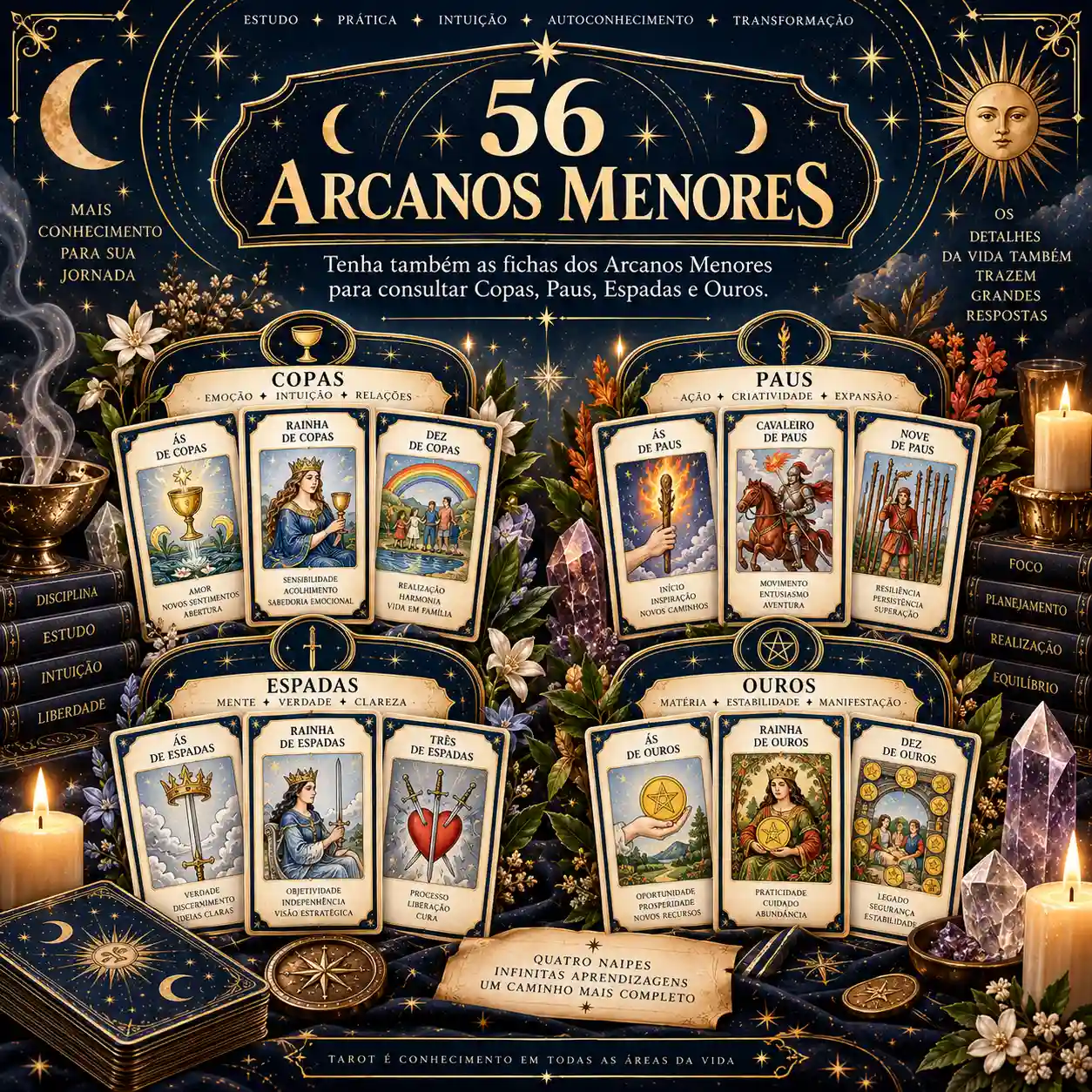 Prévia do conteúdo: 56 Arcanos Menores