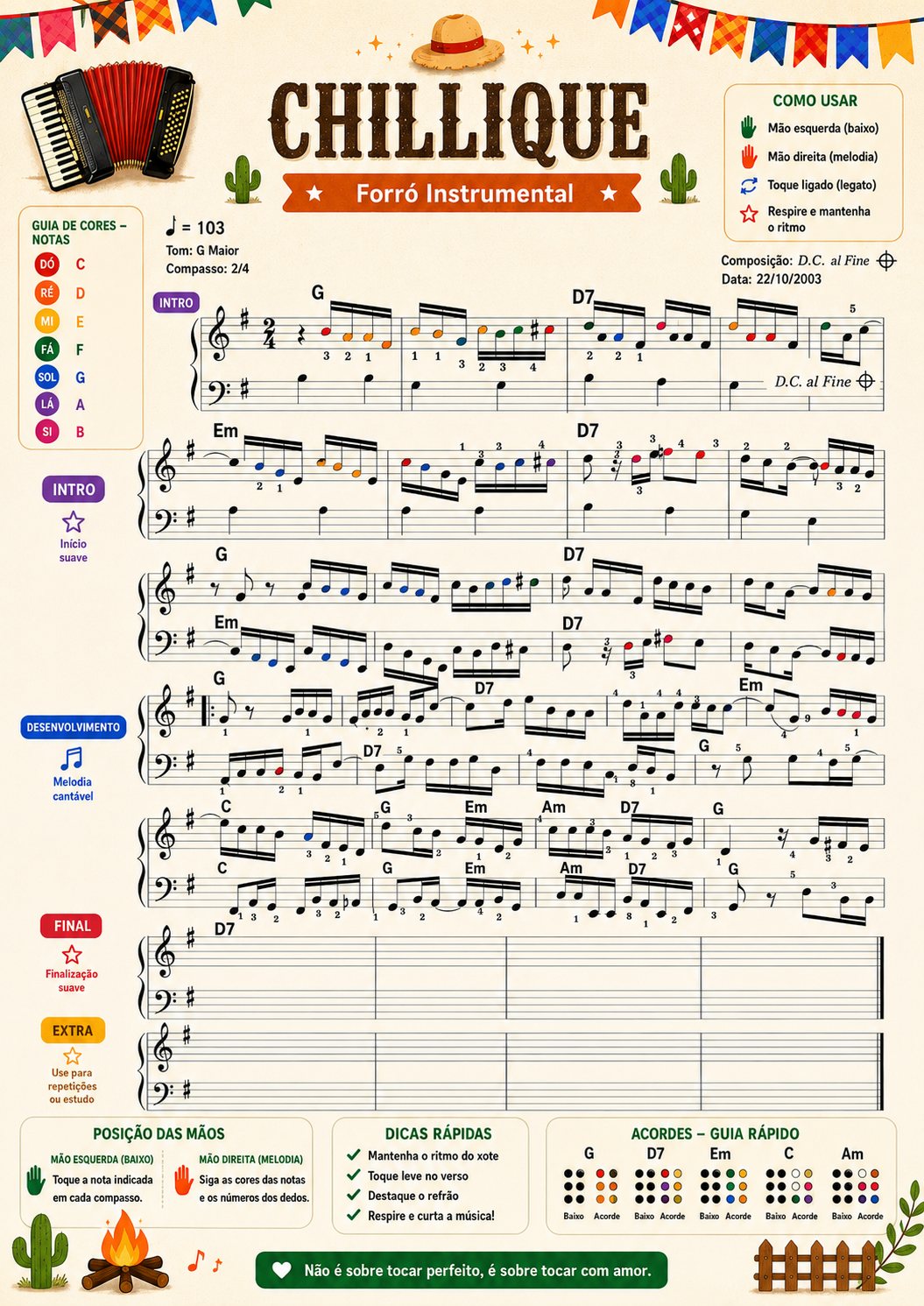 Partitura Chillique - Forró Instrumental