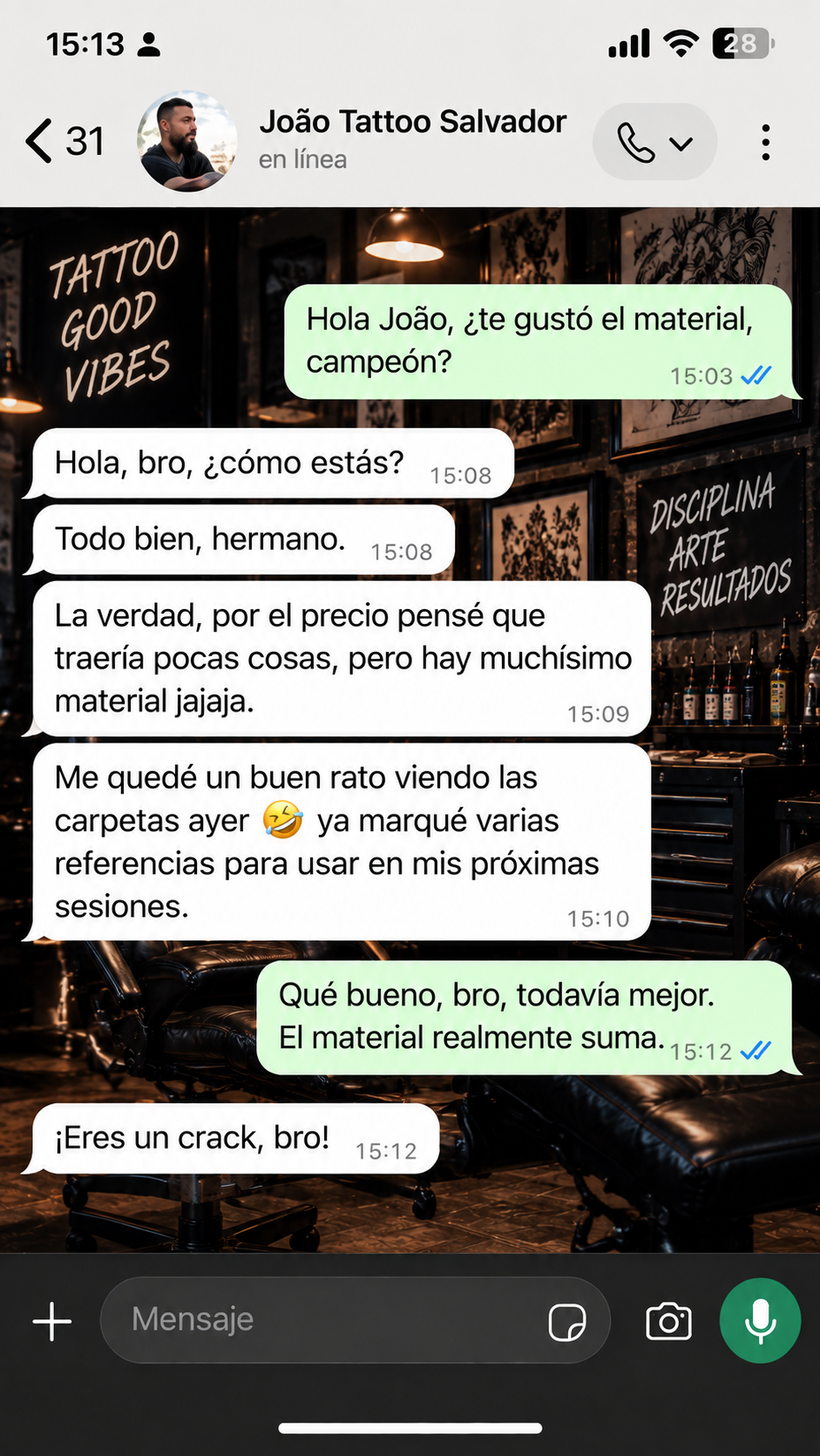 Testimonio de João Tattoo