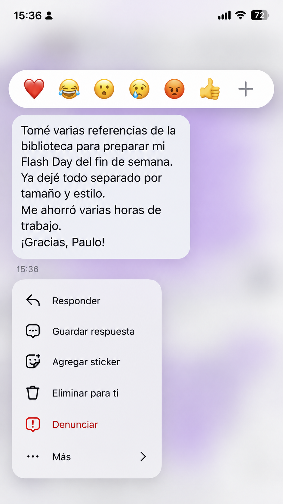 Testimonio preparando Flash Day