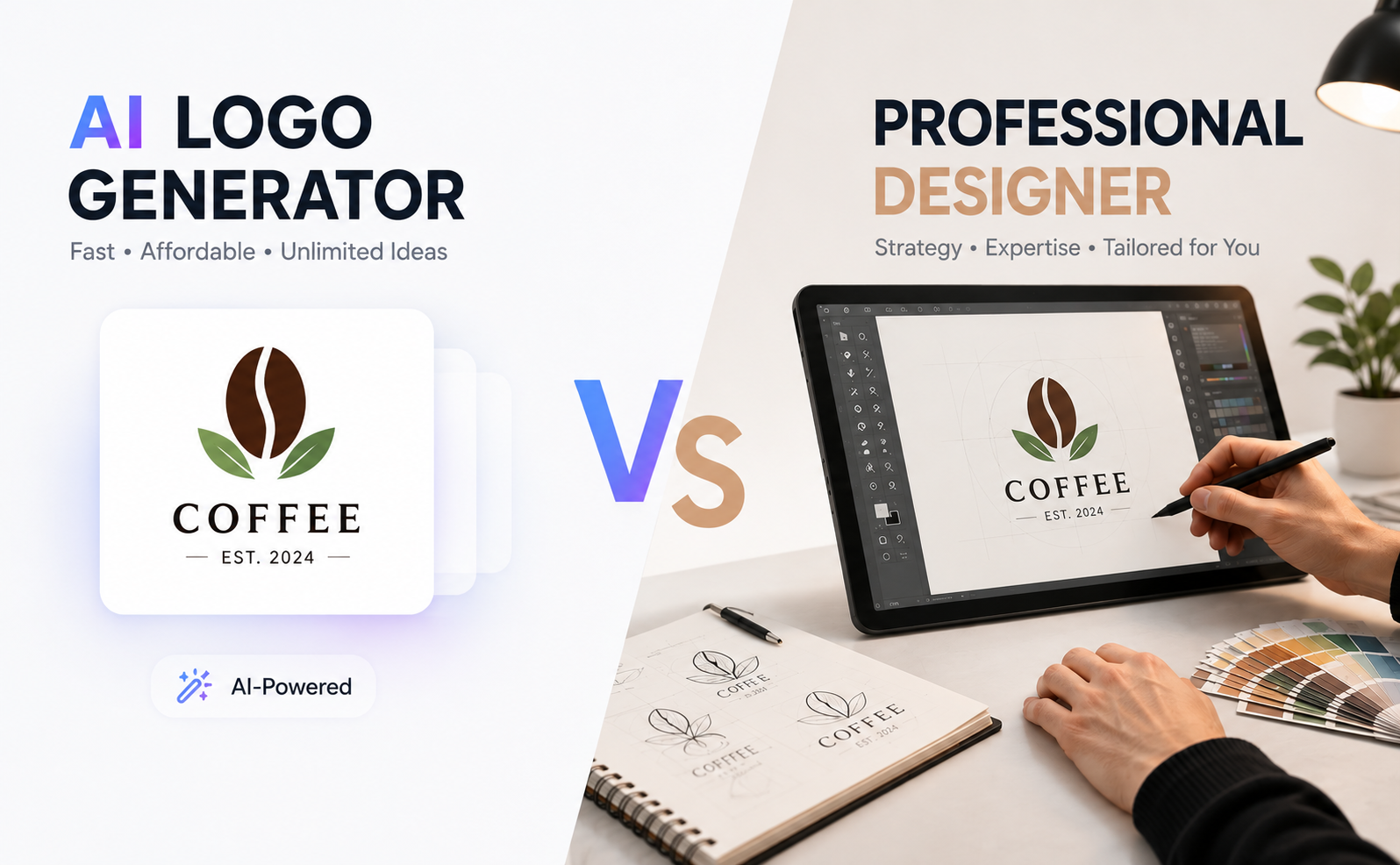Should You Use an AI Logo Generator or Hire a Designer for Your Startup?