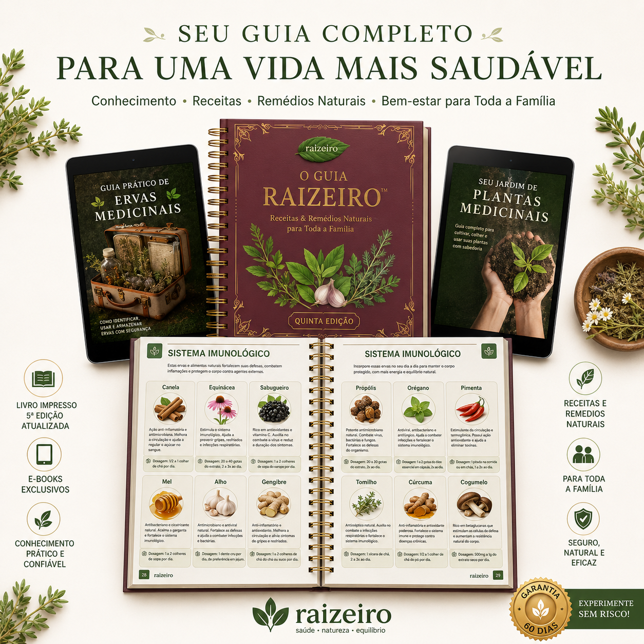 Kit Completo Guia Almanaque Natural