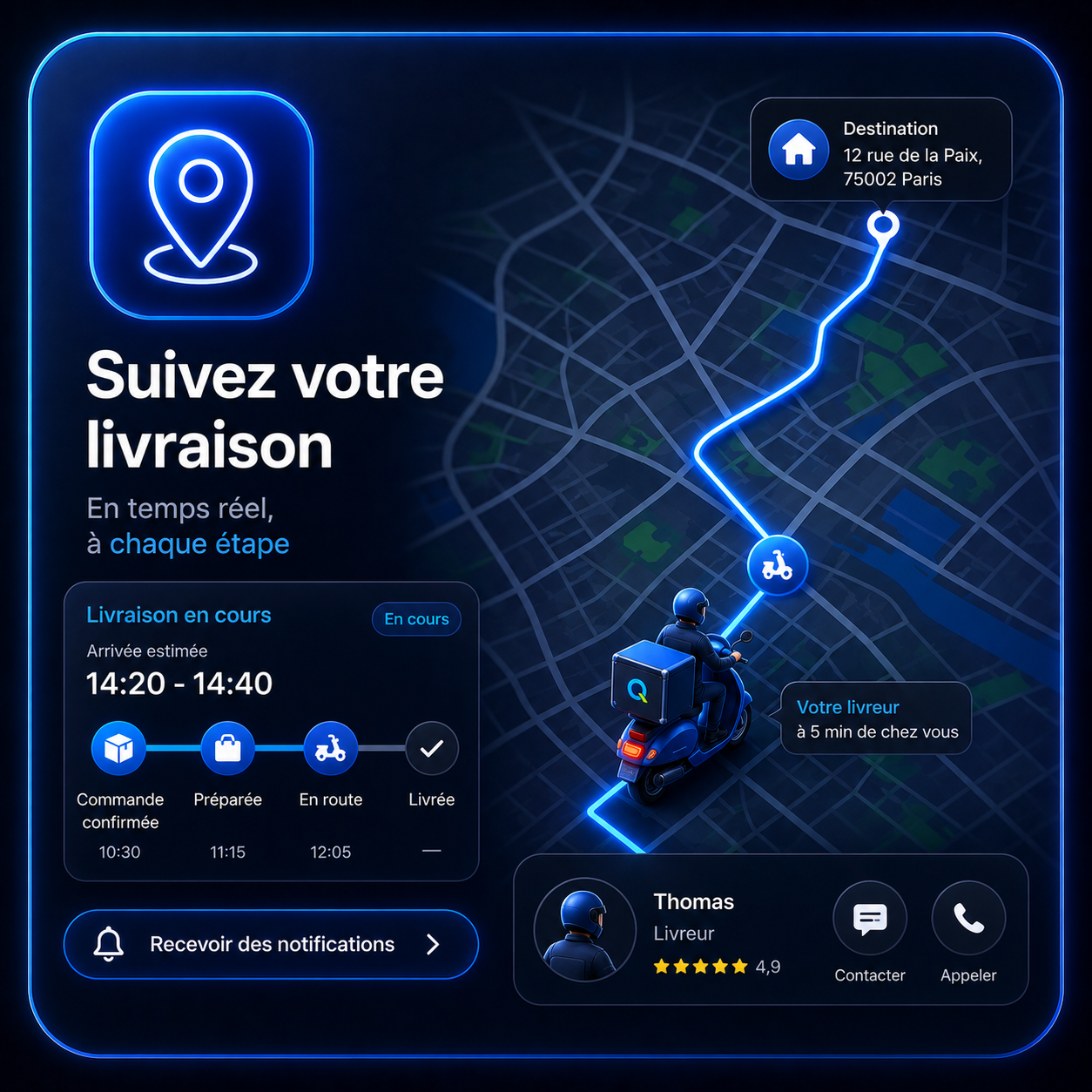 Suivez votre livraison