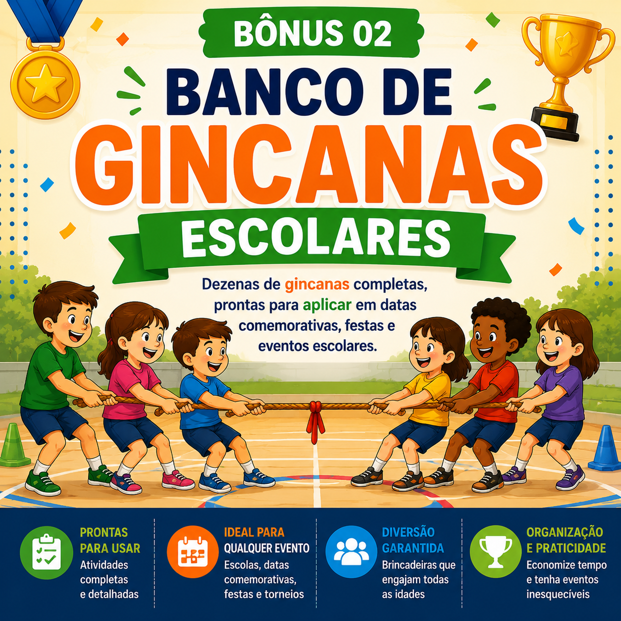 Capa do bônus 02 — Banco de Gincanas Escolares