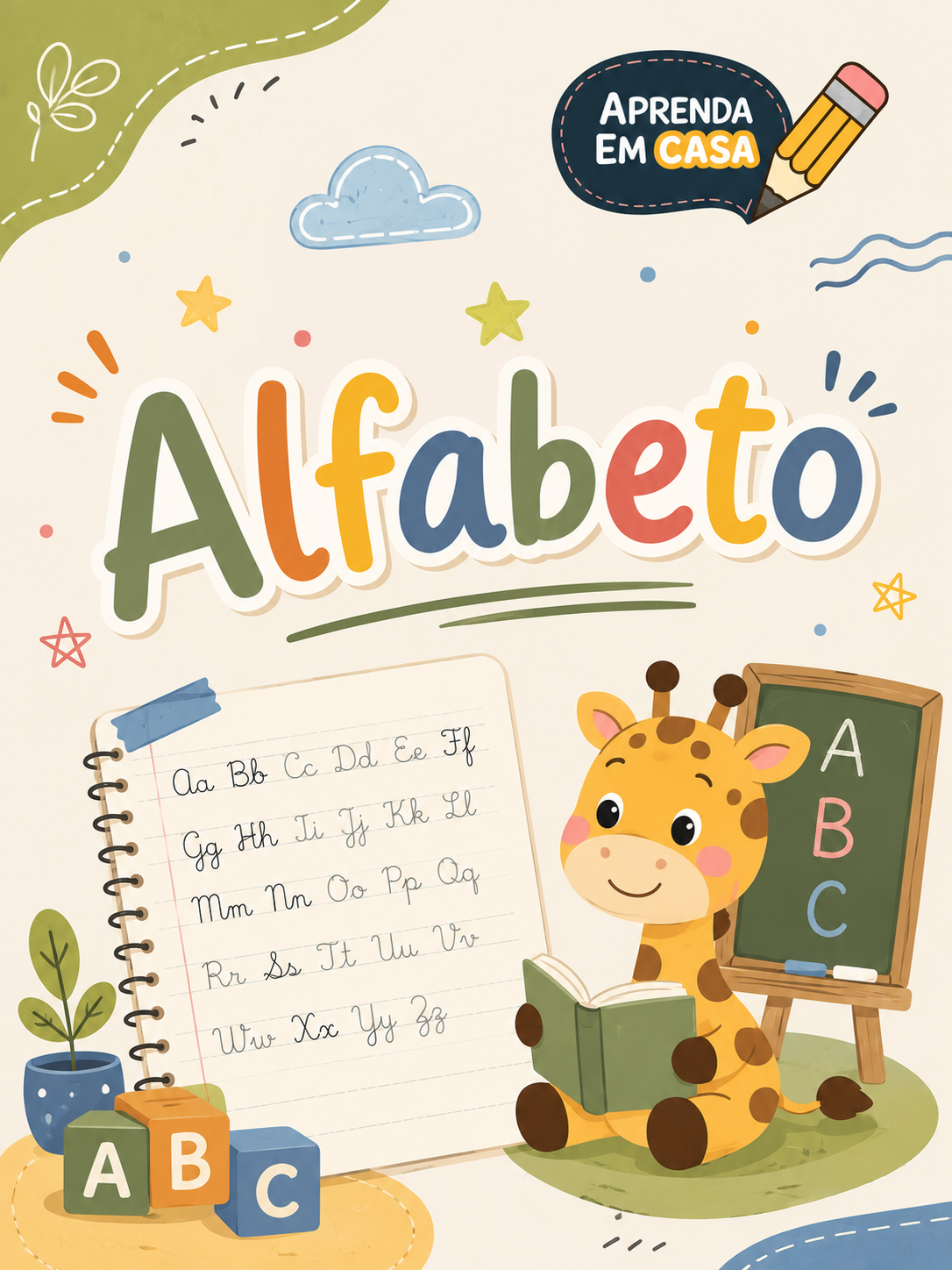 Capa do caderno Alfabeto