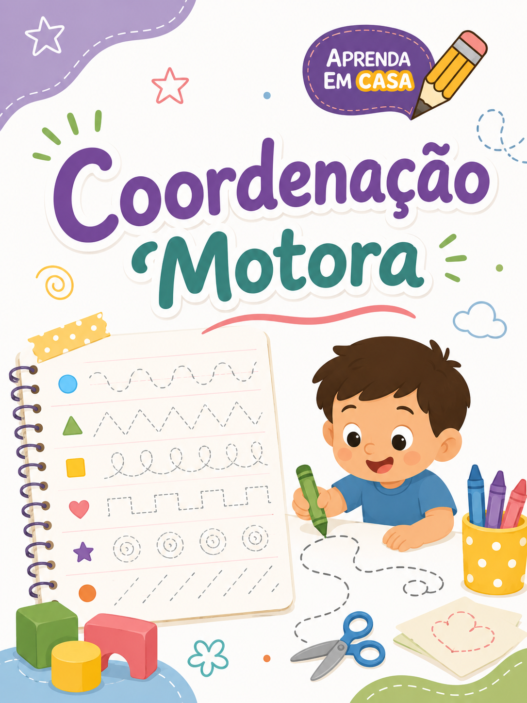 Capa do caderno Coordenação Motora