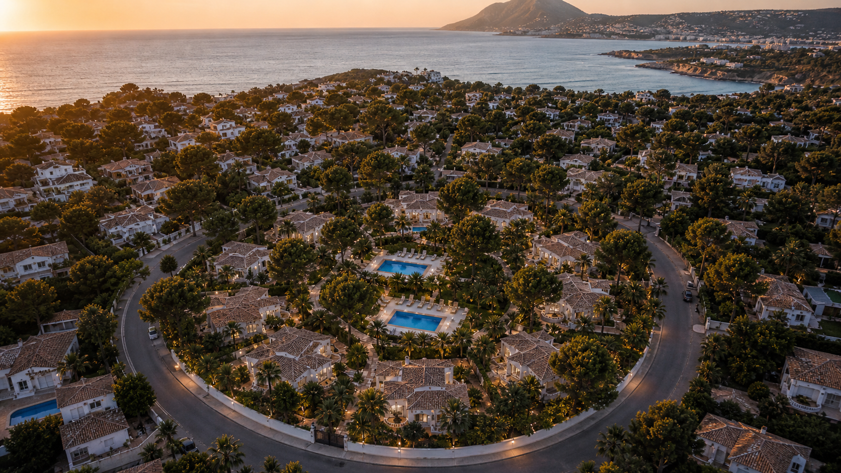 Vista aérea de Quinta la Sal en Jávea