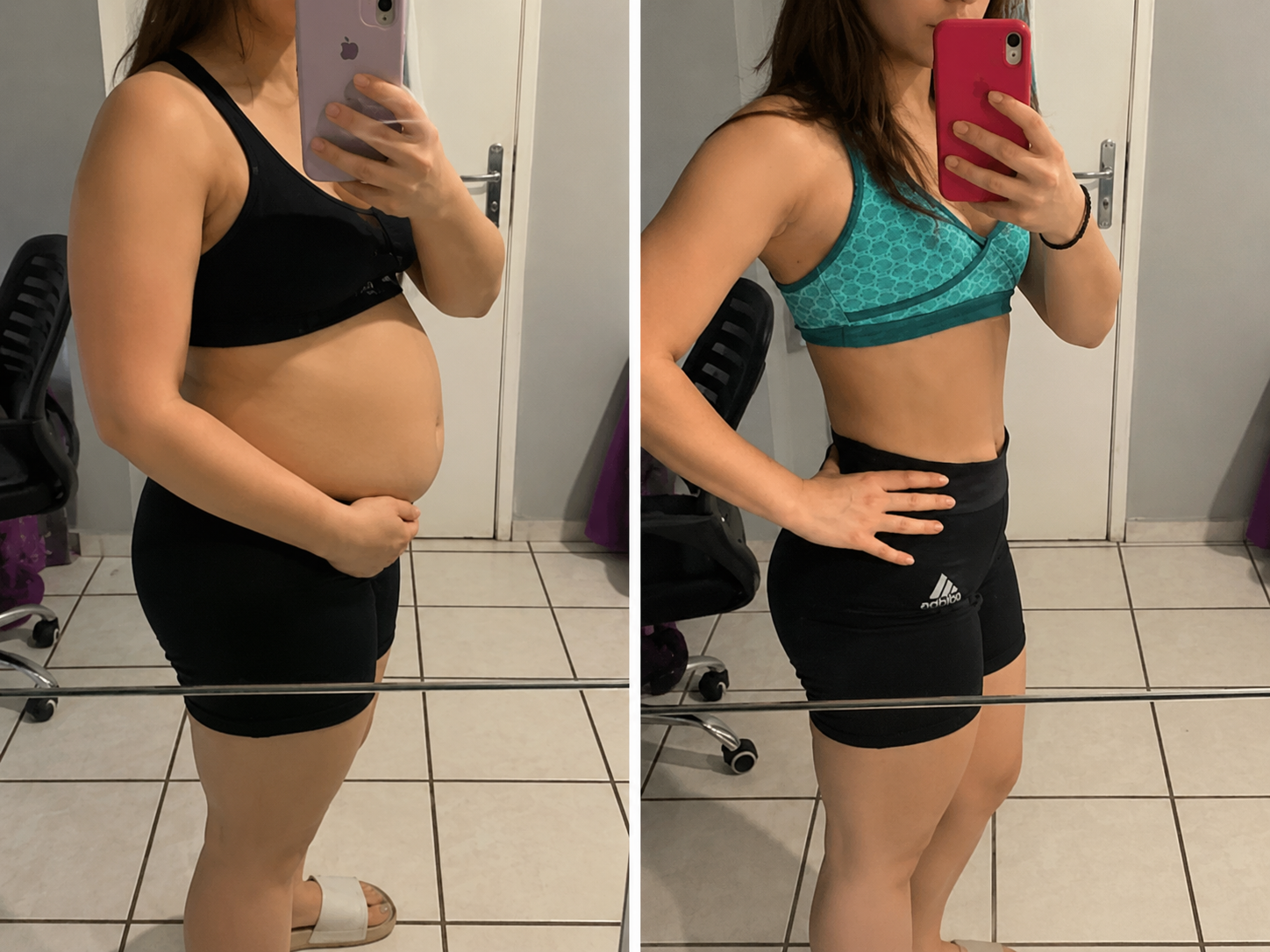 Antes y después - resultado de desparasitación y reducción de hinchazón abdominal