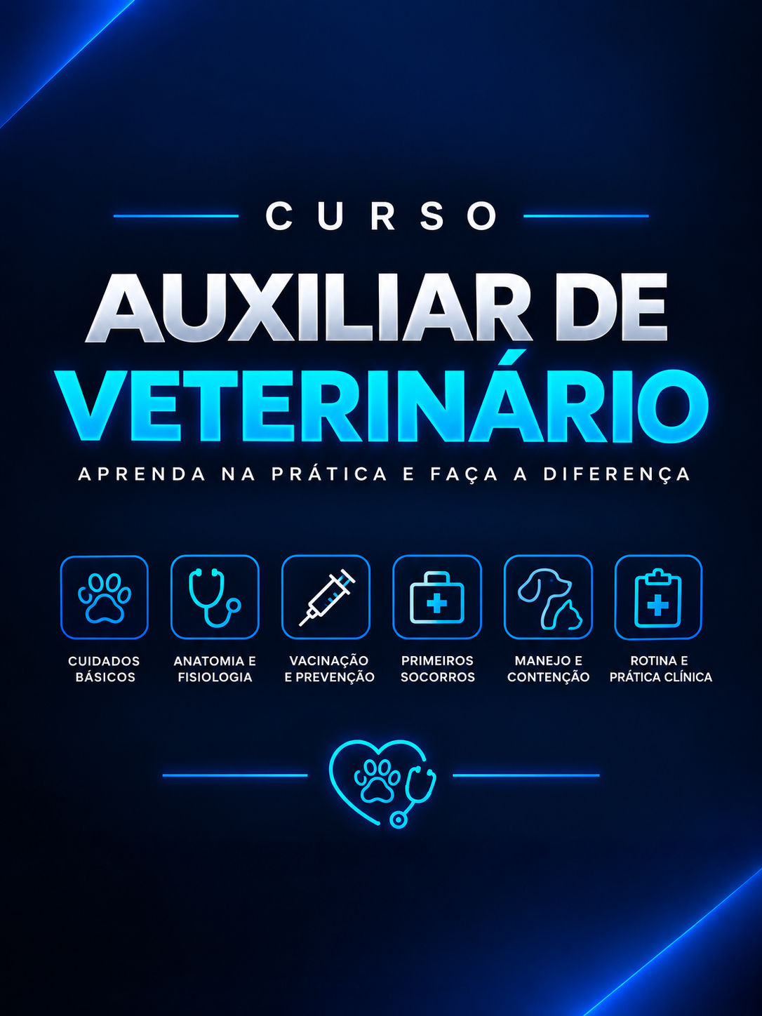 Material visual do curso Auxiliar Veterinário