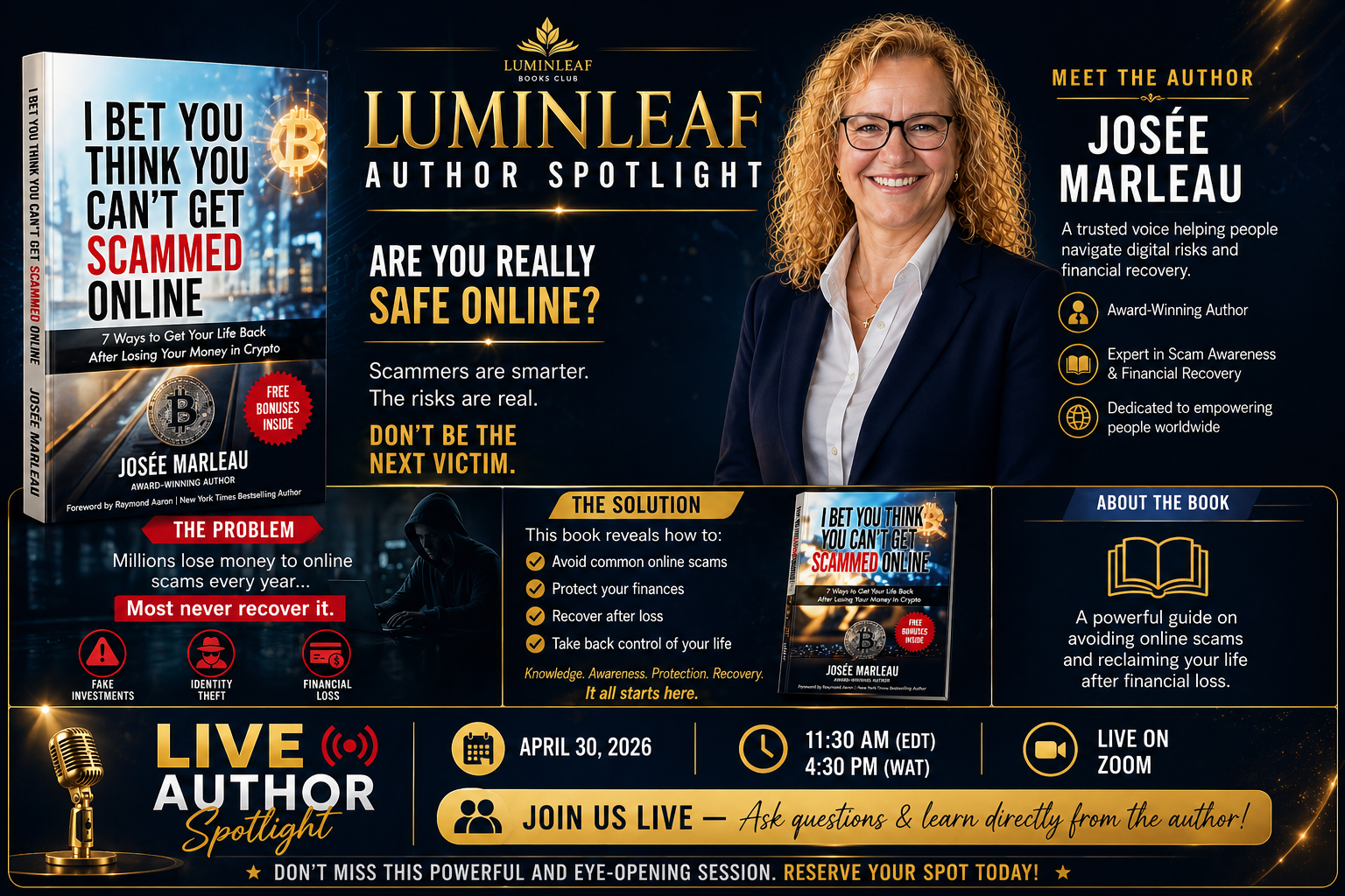 Luminleaf Author Spotlight – Josée Marleau