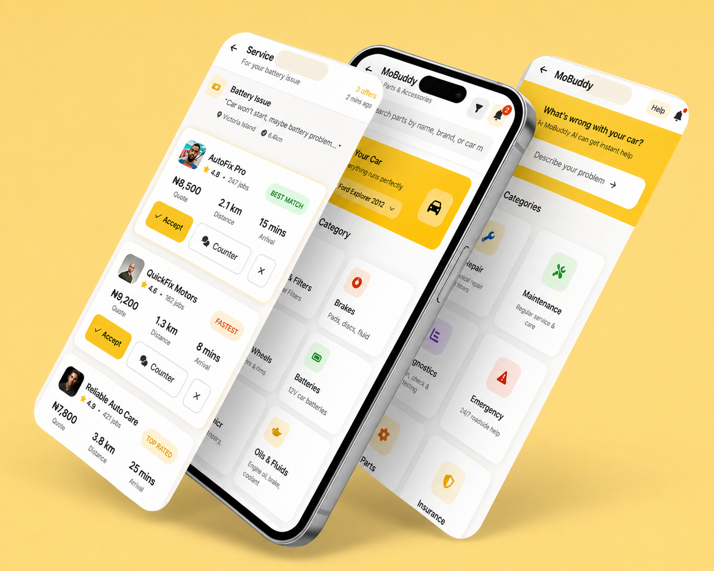 MoBuddy App Interface