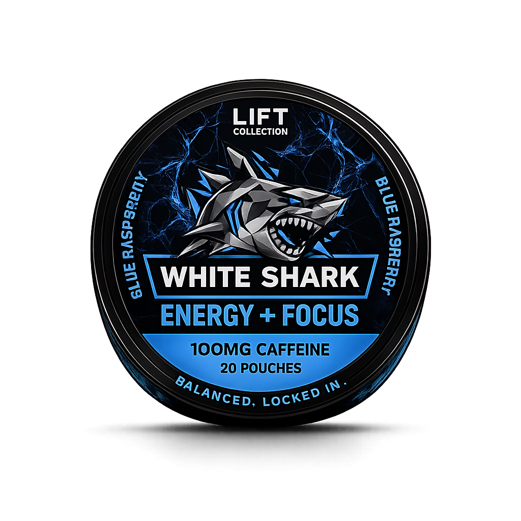 White Shark Energy + Focus — Blue Raspberry
