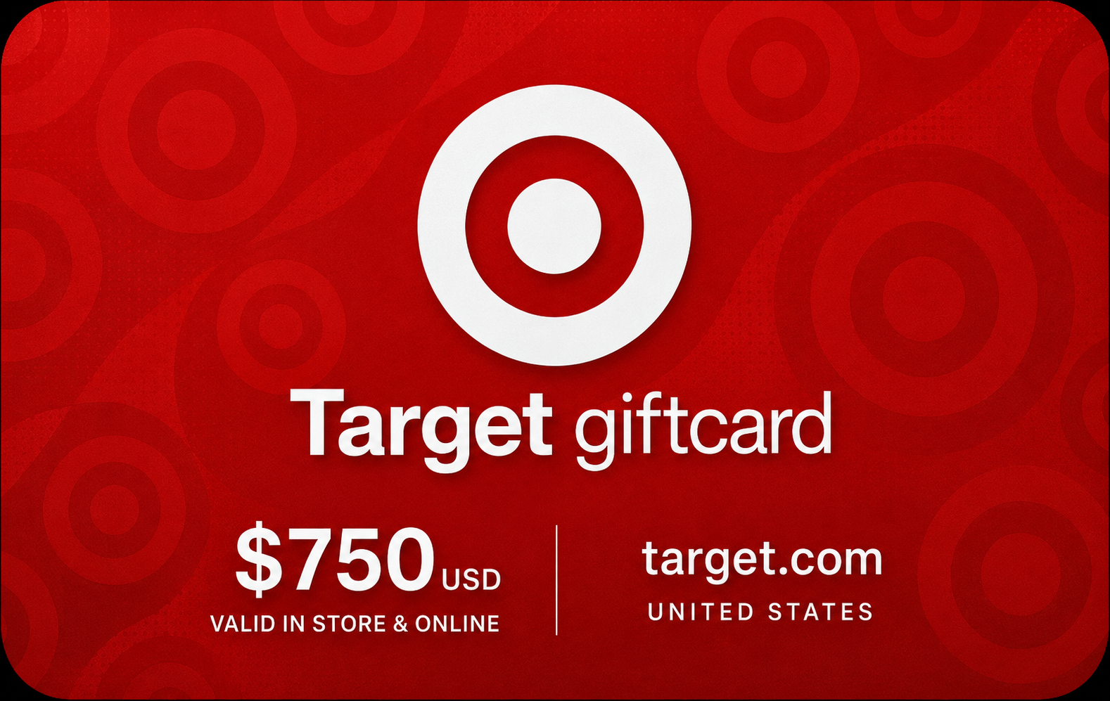 Target $750 gift card