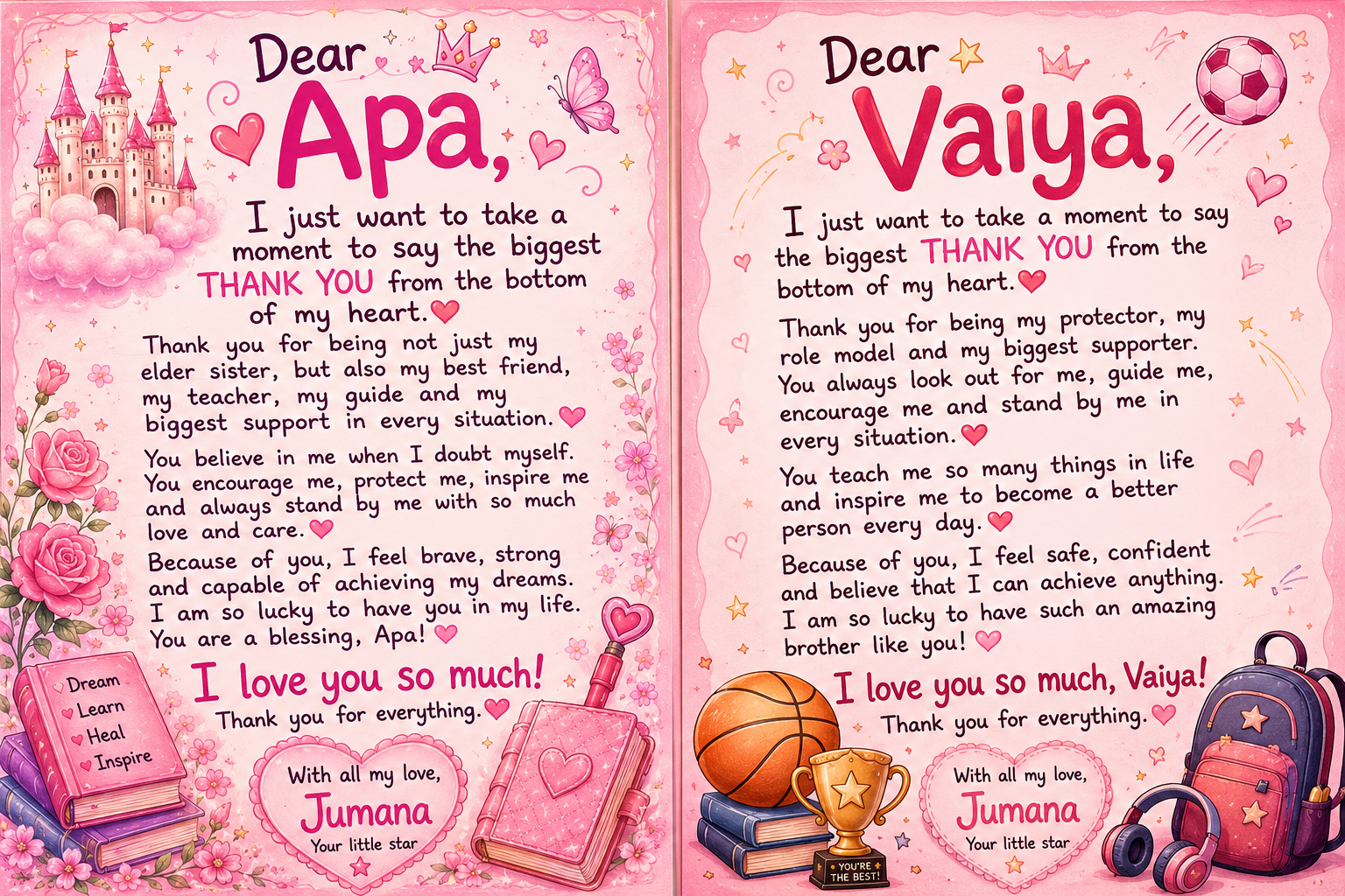 Letters to Apa & Vaiya