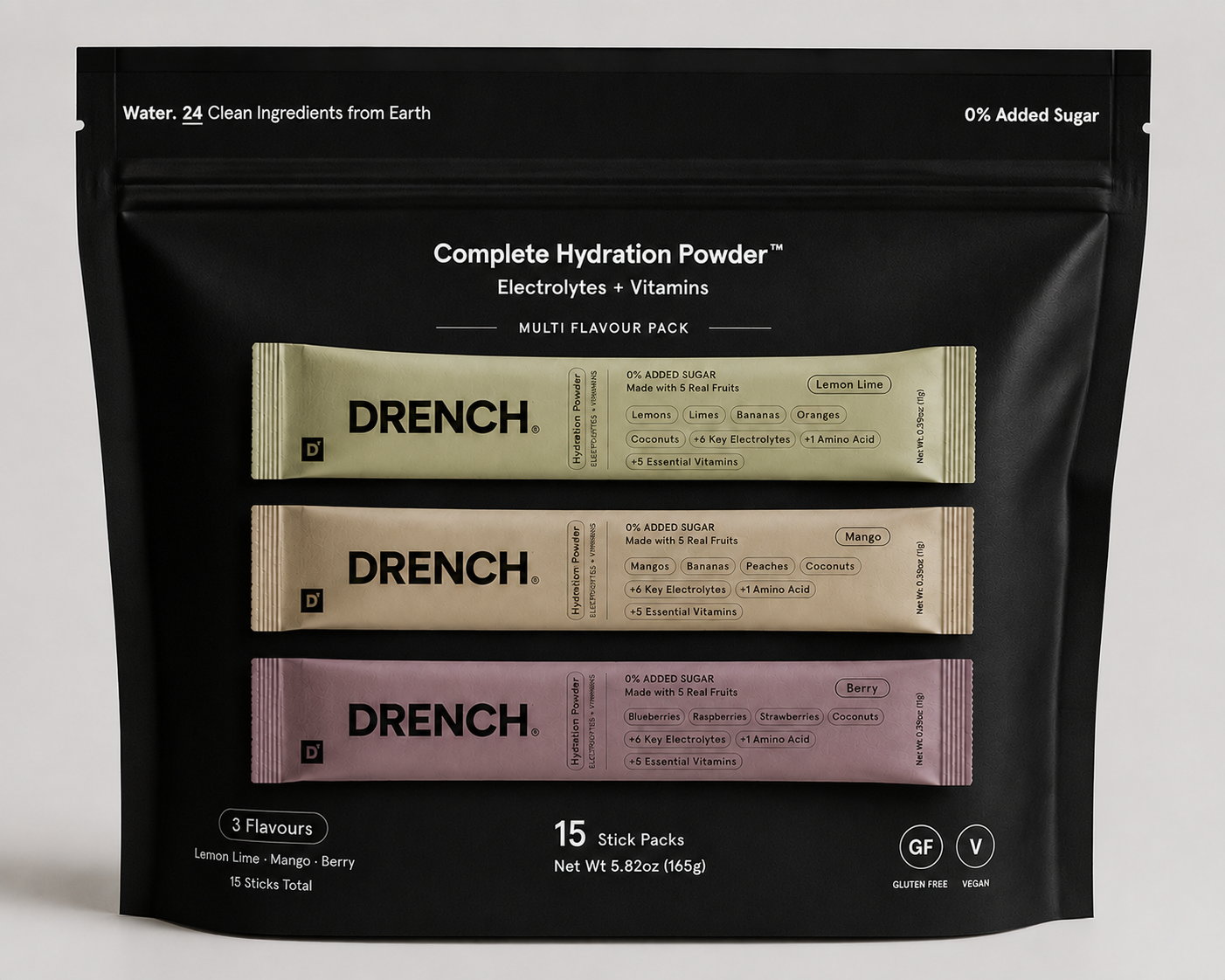DRENCH Complete Hydration Powder Multi-Flavour Pack
