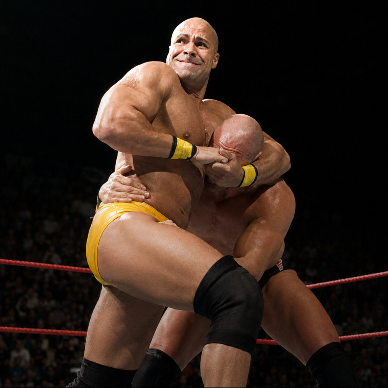 Maven Huffman competing in the ring