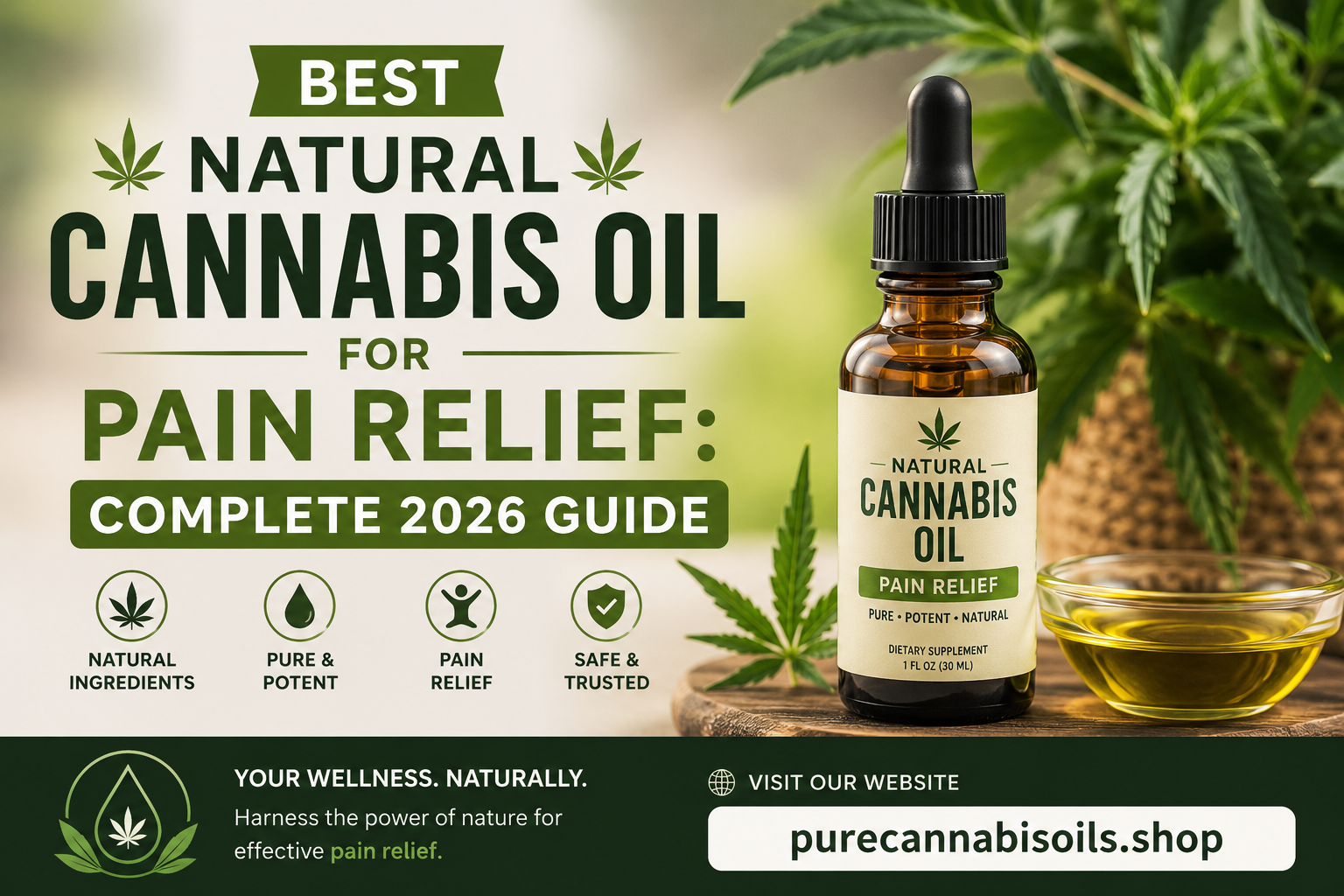 Best Natural Cannabis Oil for Pain Relief: Complete 2026 Guide