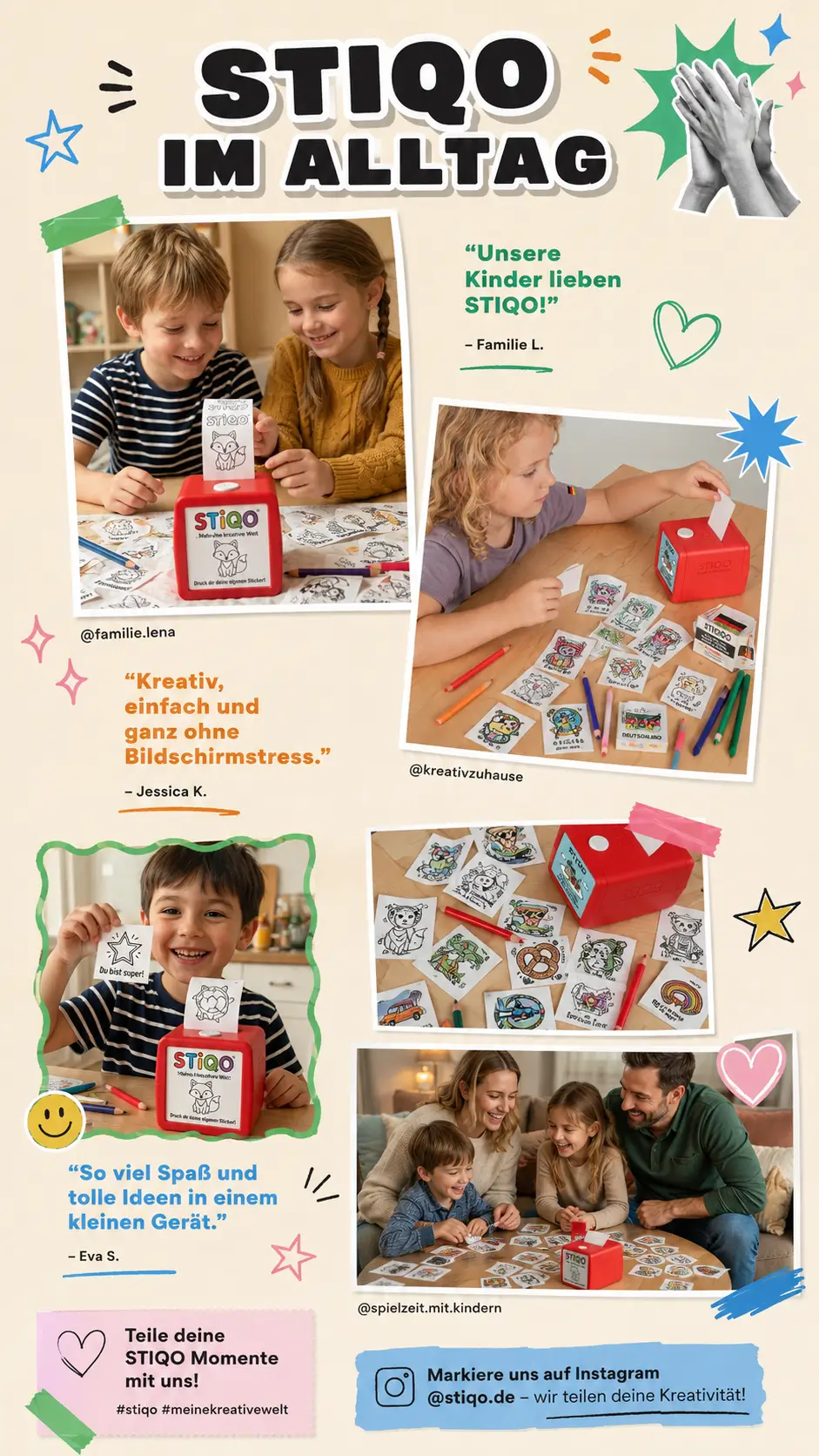 STIQO im Alltag – Familien lieben STIQO, kreativ und ohne Bildschirmstress