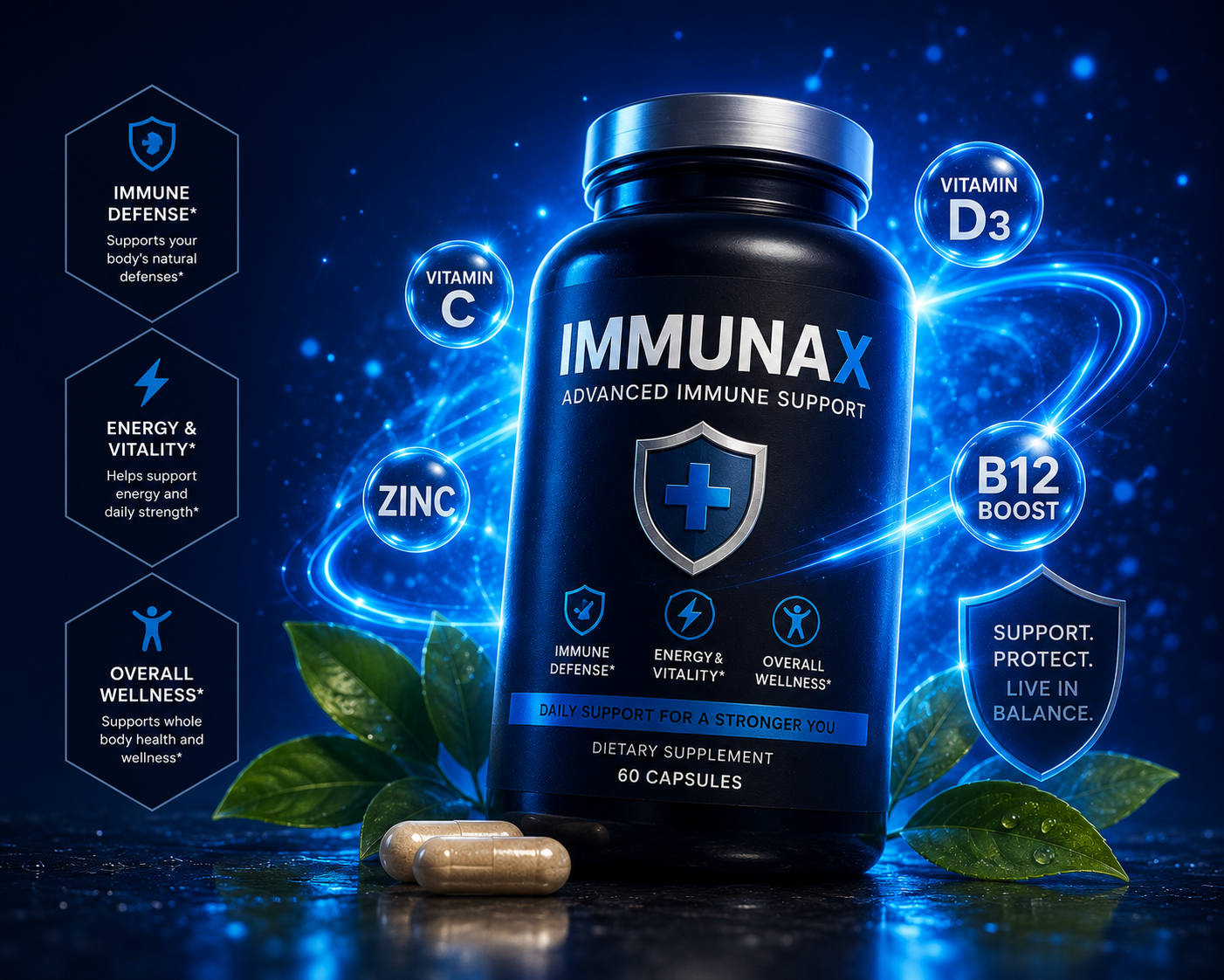 Immunax Advanced Immune Support product hero