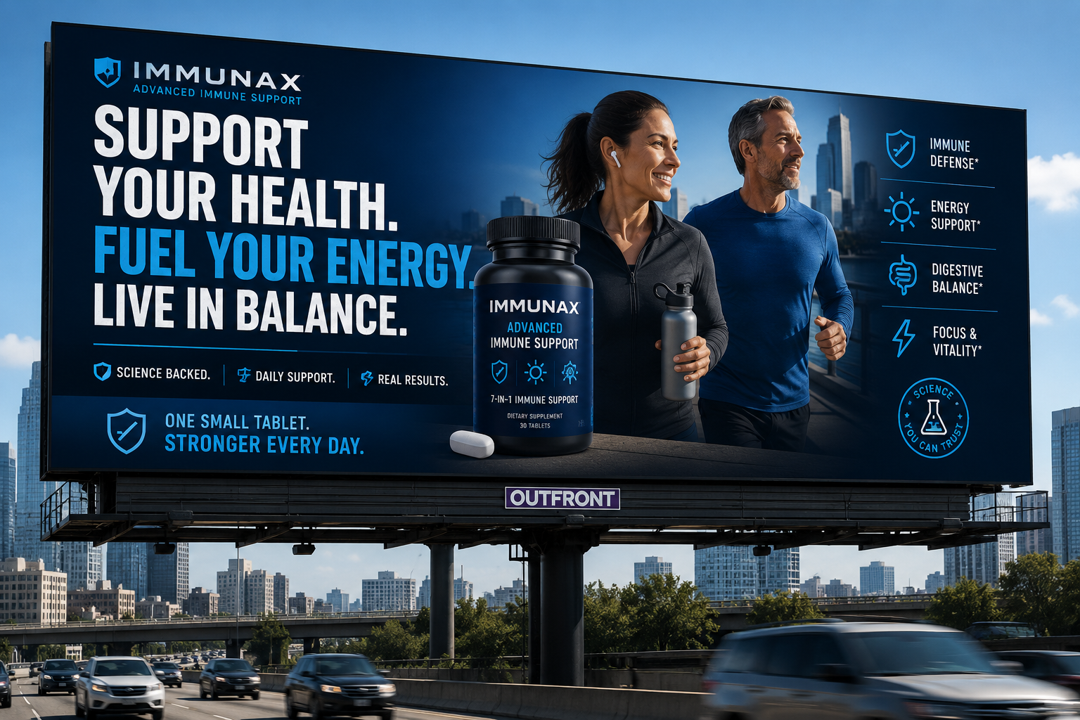 Immunax billboard campaign