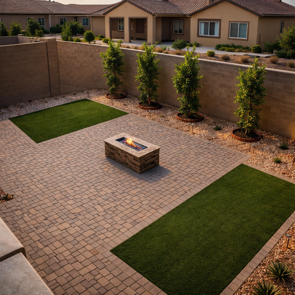 Fire Pit & Turf Oasis — Goodyear, AZ