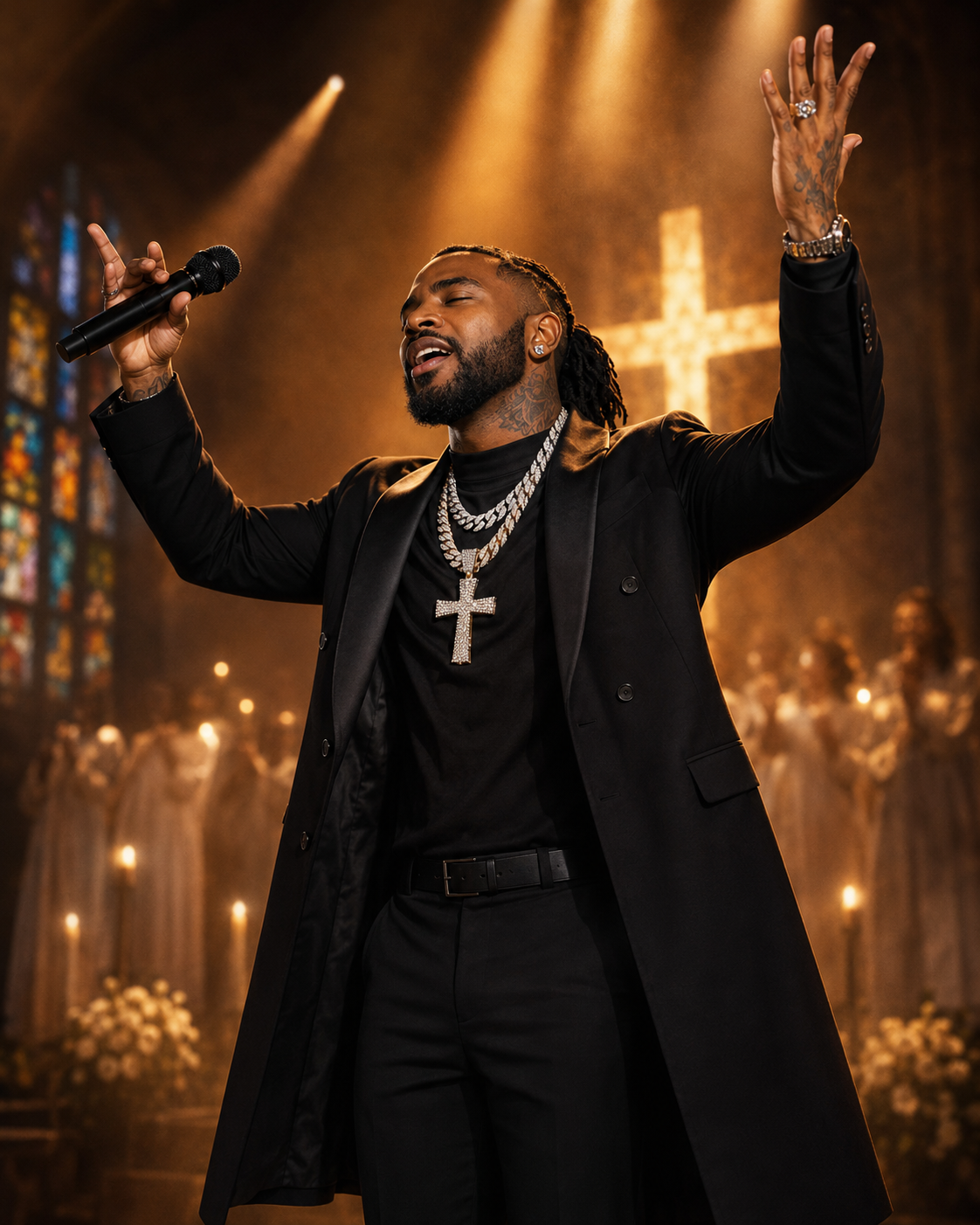 Divine Intervention black coat performance