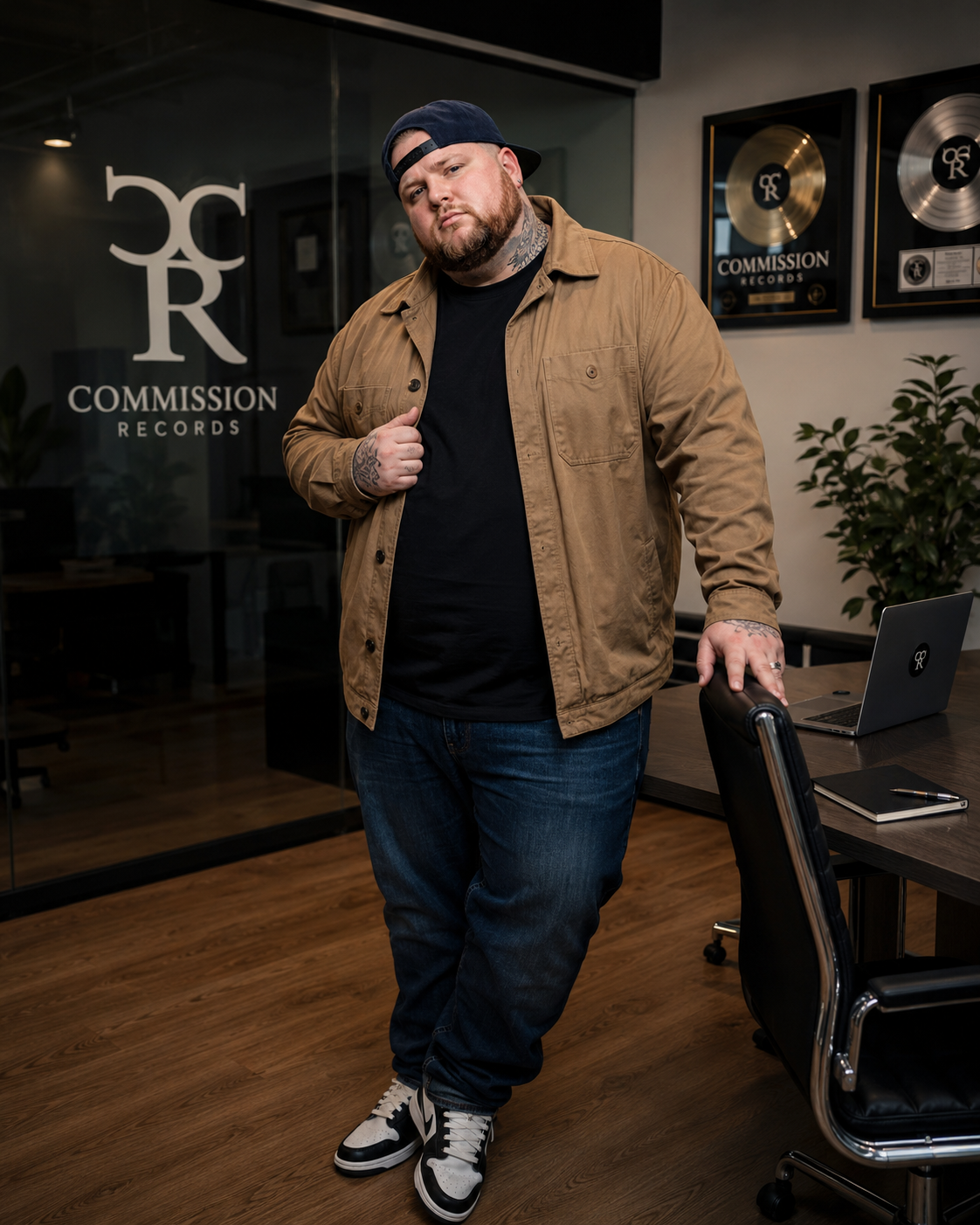 Big T at Commission Records office
