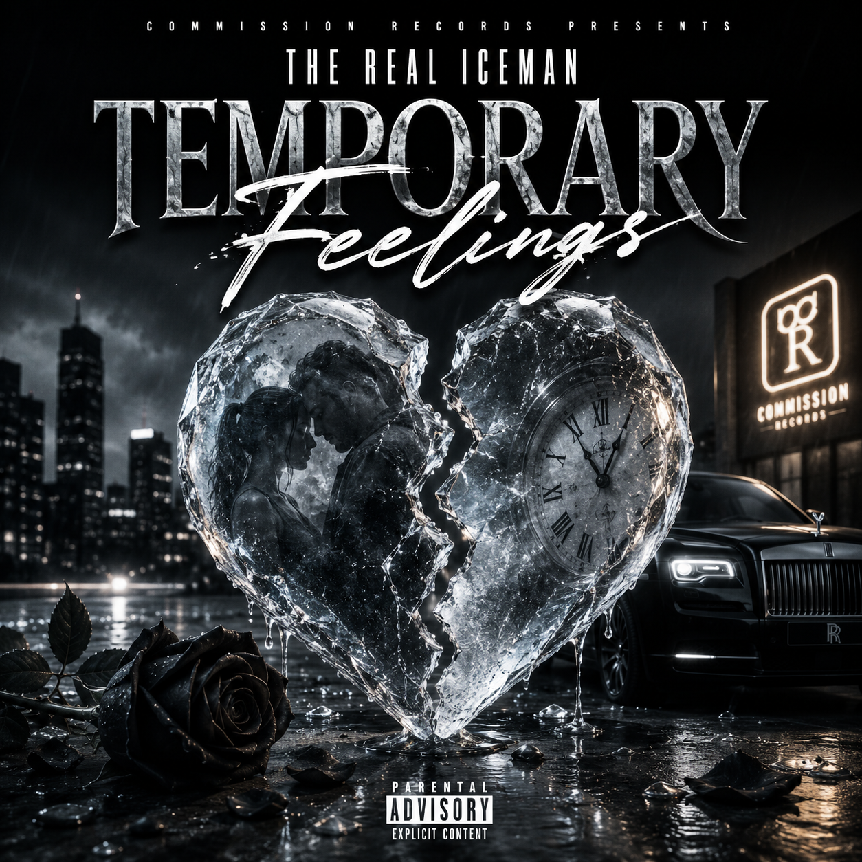 Temporary Feelings single cover by Rico Frost Commission Records