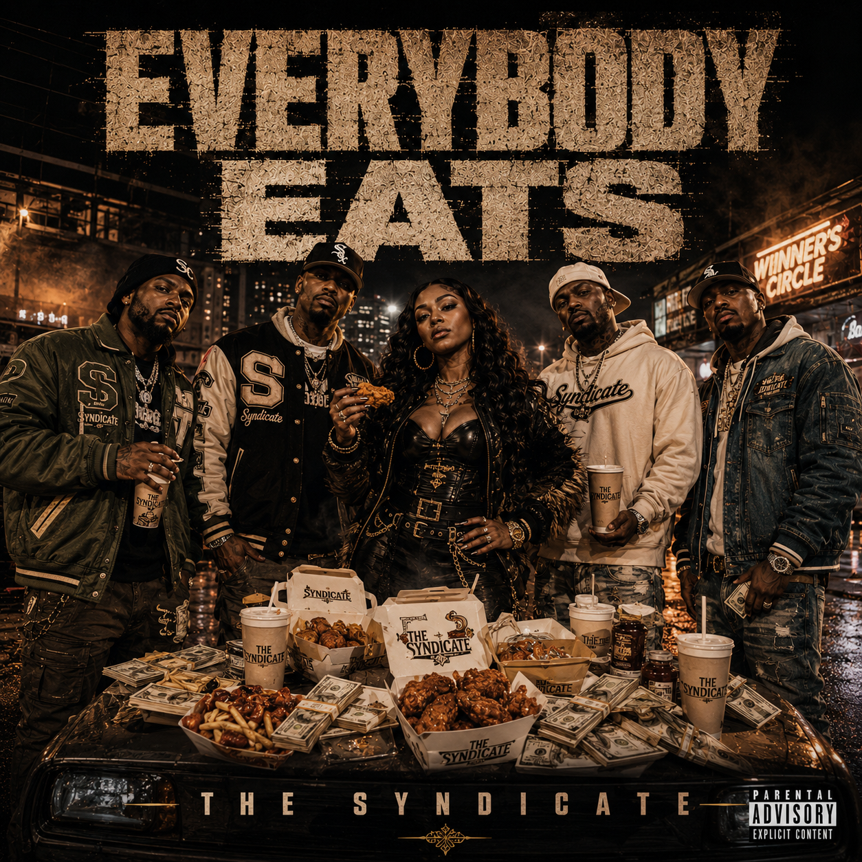 Everybody Eats single cover by The Syndicate Commission Records