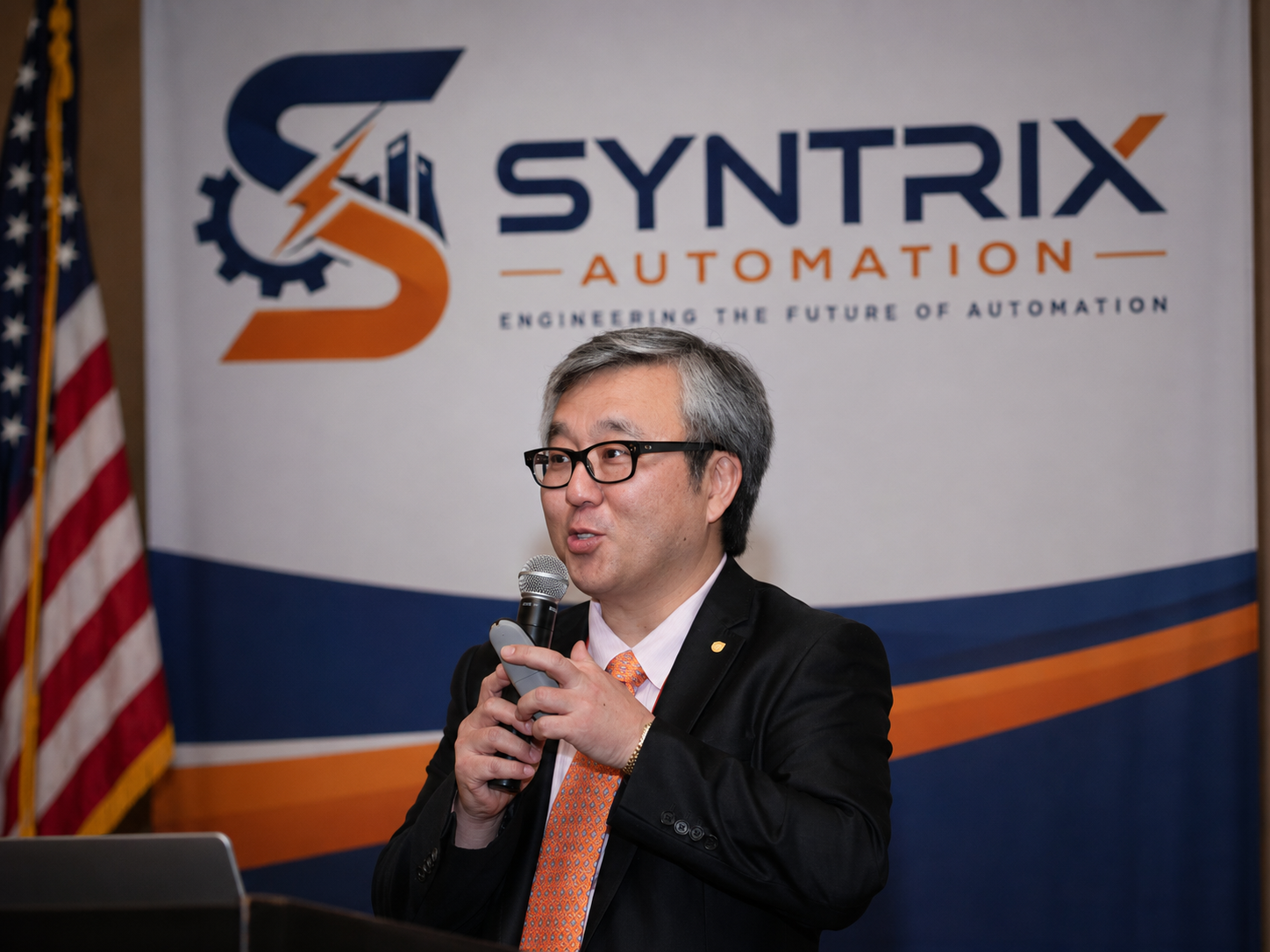CEO presenting Syntrix vision