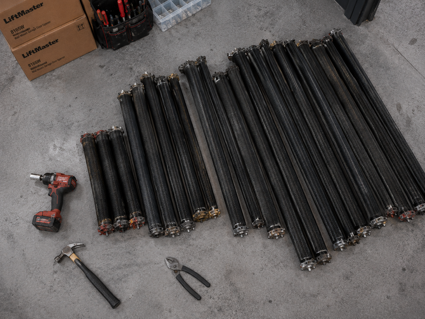 Garage door springs inventory