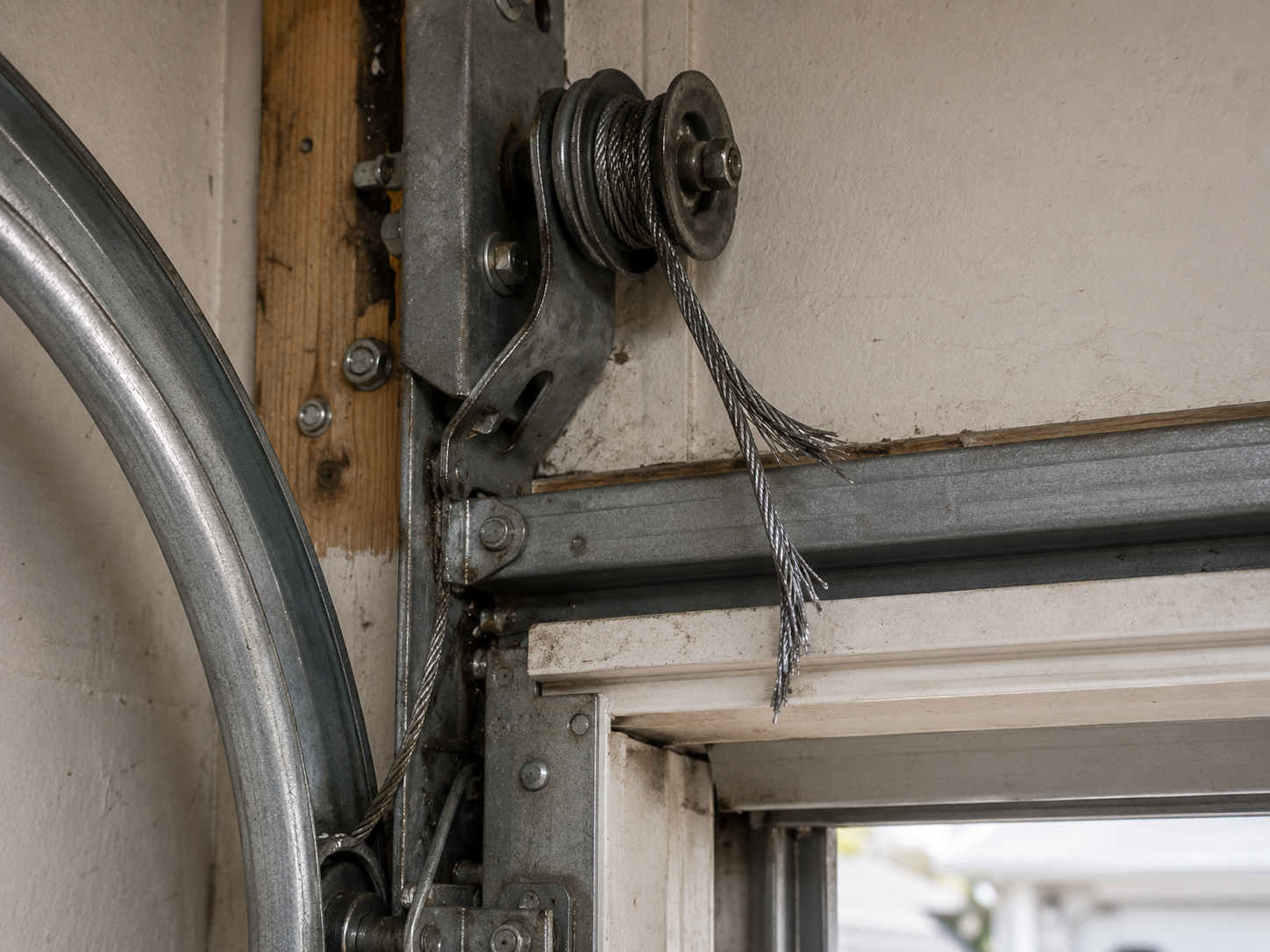 Garage door cable and drum mechanism