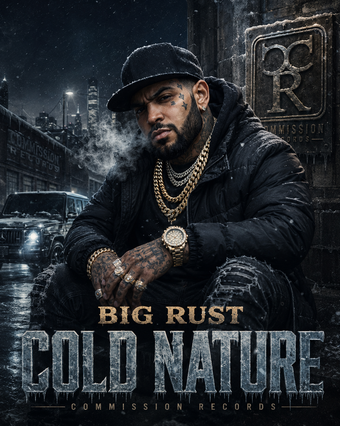 Cold Nature single cover by Big Rust Commission Records