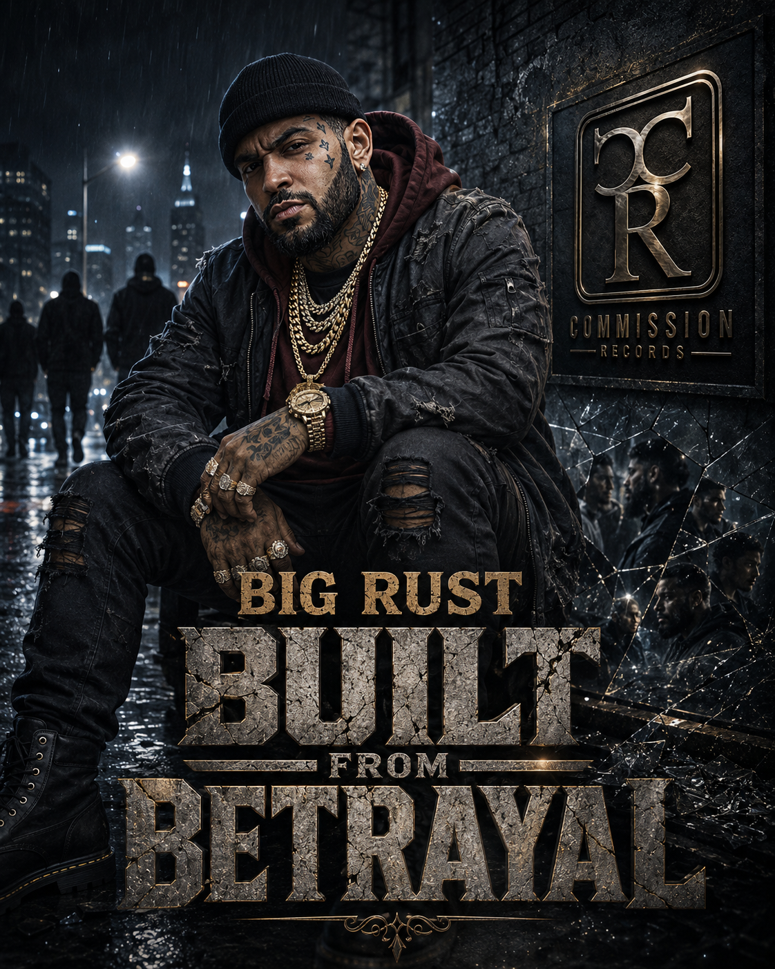 Built From Betrayal single cover by Big Rust Commission Records
