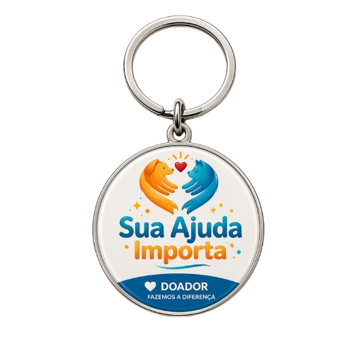 Chaveiro Exclusivo de Doador - Sua Ajuda Importa
