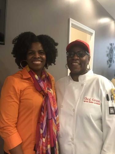 Dr. Mukaia at community networking event