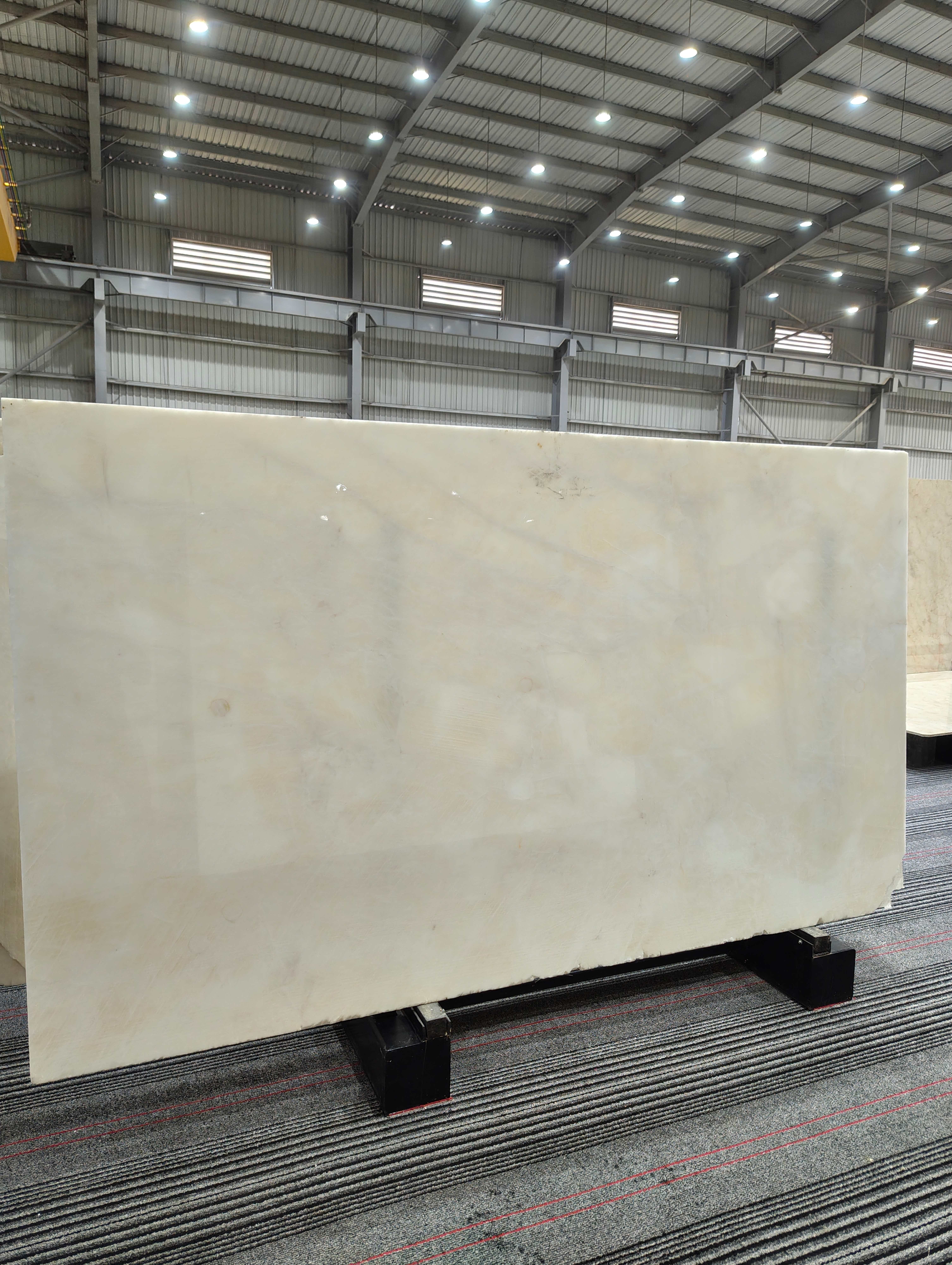 Classic White Onyx full warehouse lot view