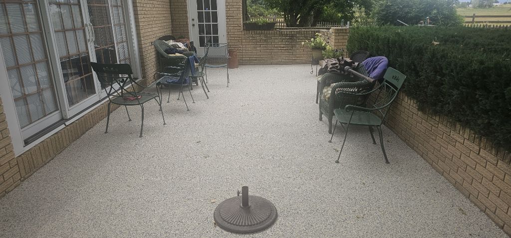 Walled Patio VUBA Stone Resurfacing - After
