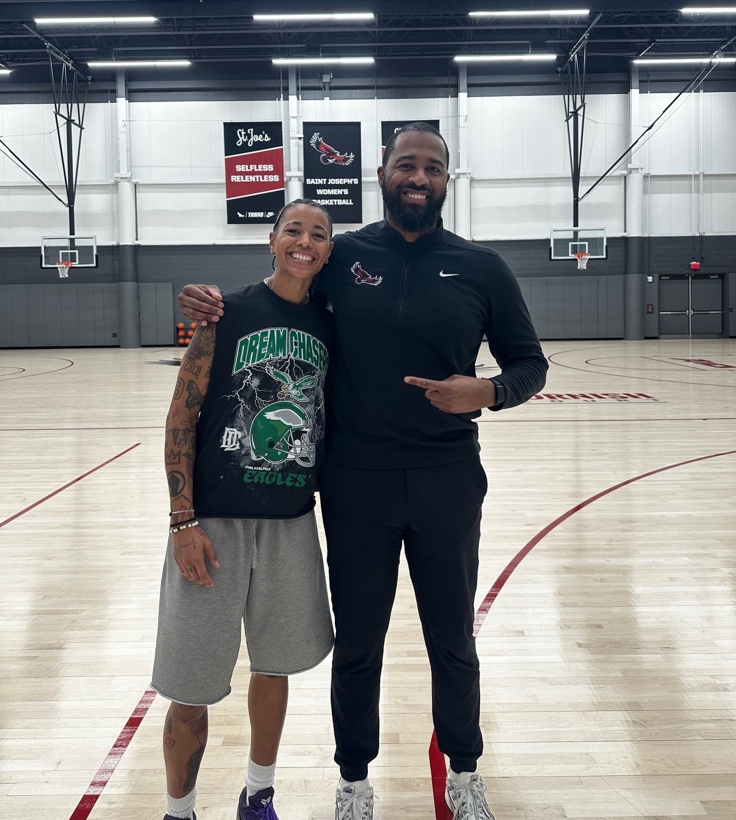 Cliff with Athlete on Court