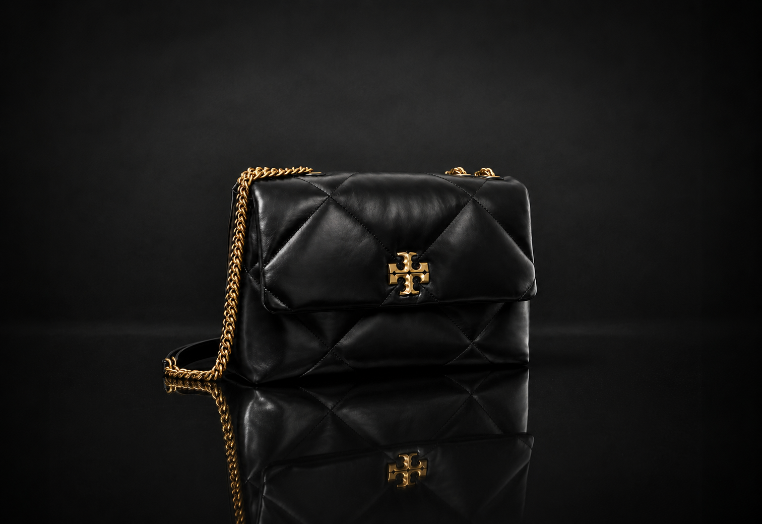 Premium Black Quilted Handbag