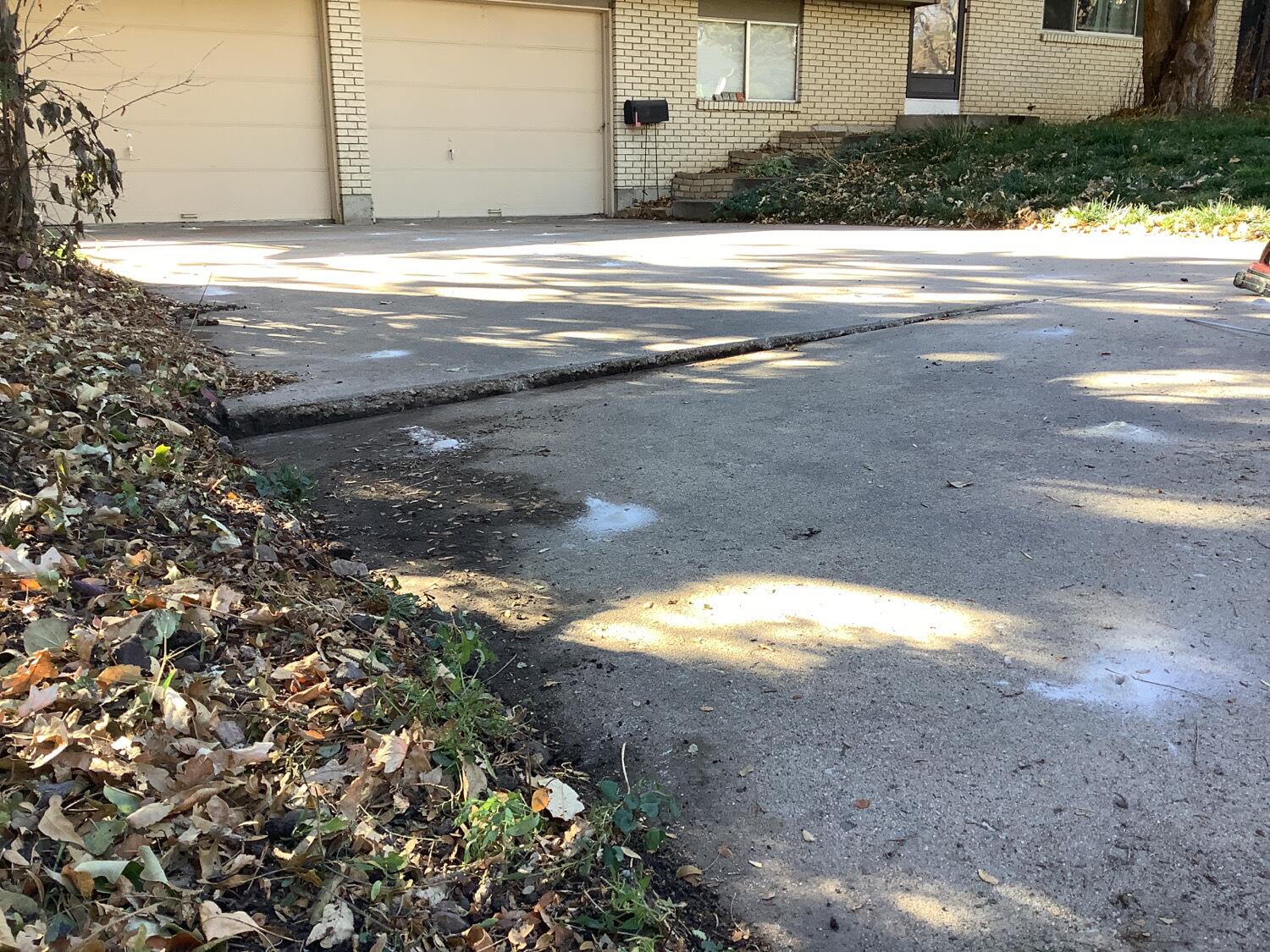 Driveway Leveling - Before